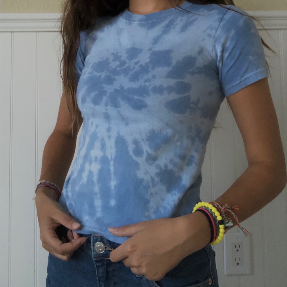 light blue tie dye!